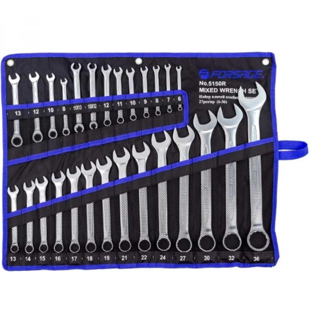 Комплект комбинирани ключове 6 – 36 мм, 27 части - HW-2527
