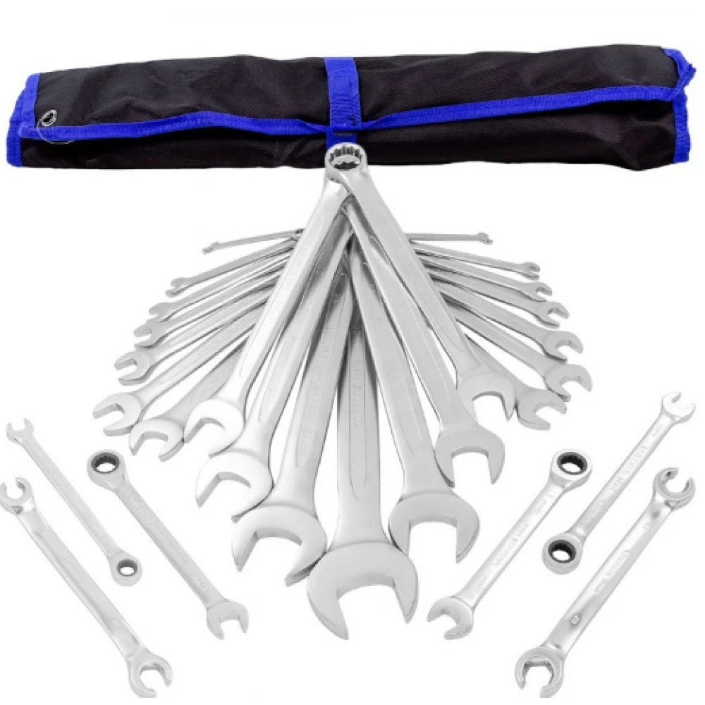 Комплект комбинирани ключове 6 – 36 мм, 27 части - HW-2527