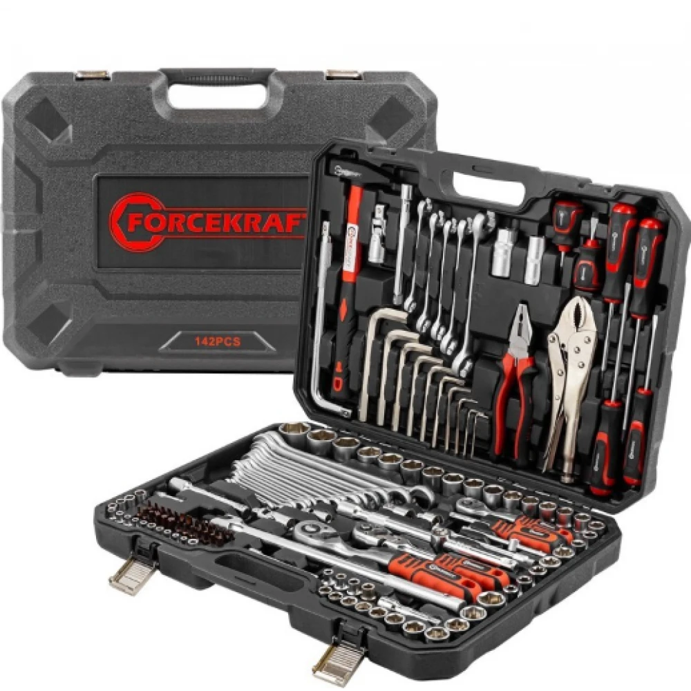 Гедоре 1/4“, 3/8“, 1/2“, 142 части - HW-2537