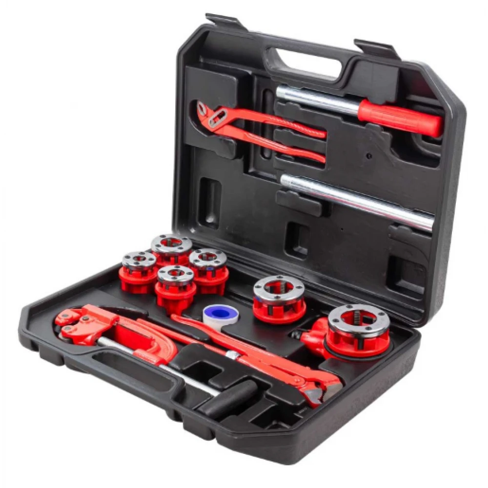 Комплект винторезка с 6 глави и инструменти, 12 части - HW-2541