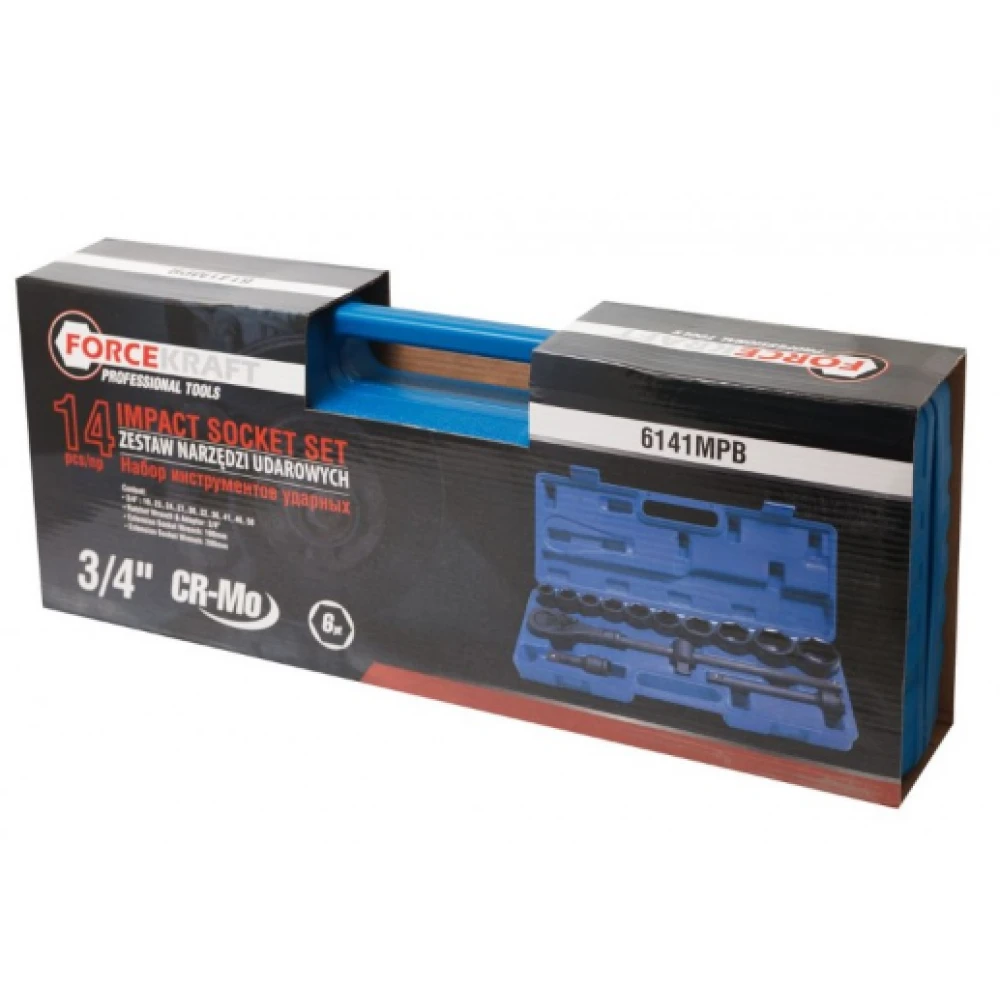 Усилено гедоре с ударни вложки, 3/4″, 14 части - HW-2550