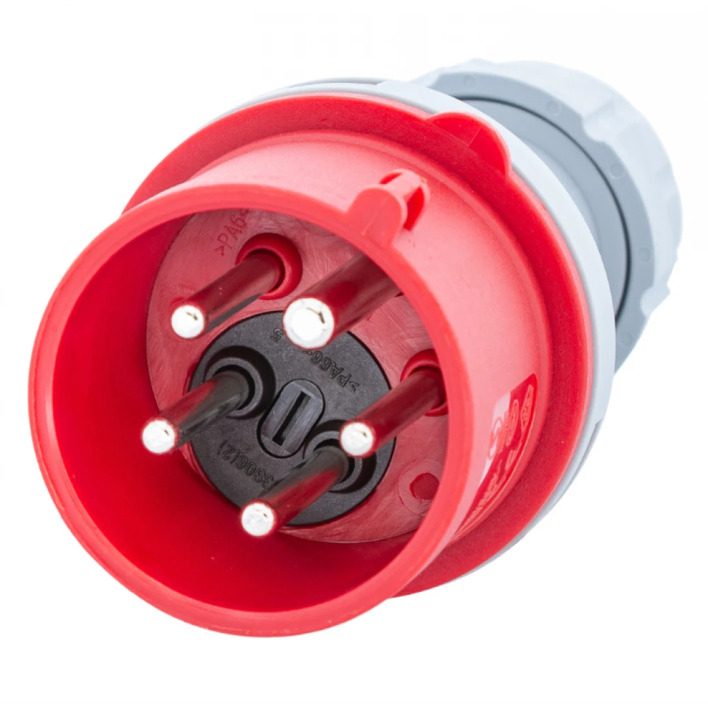 CEE щепсел 5 пинов, 16A, 400V, с фазов инвертор - IP16A5PC