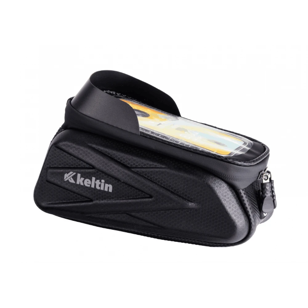 Водоустойчива чанта за велосипедна рамка с велкро и държач за телефон - K02324