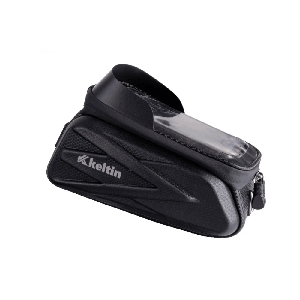 Водоустойчива чанта за велосипедна рамка с велкро и държач за телефон - K02324