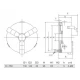 Самоцентриращ се тричелюстен патронник за струг, 160 мм - K11160
