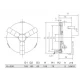 Самоцентриращ се тричелюстен патронник за струг, 200 мм - K11200