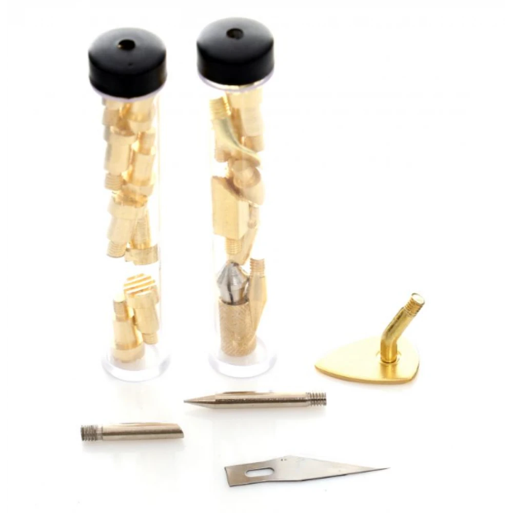 Горелка за дърво и кожа + 22 накрайника + куфар - KD10188