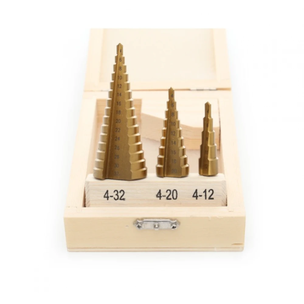 Конусовидни свредла за ламарина, 4-32 мм, 3 бр. - KD10244