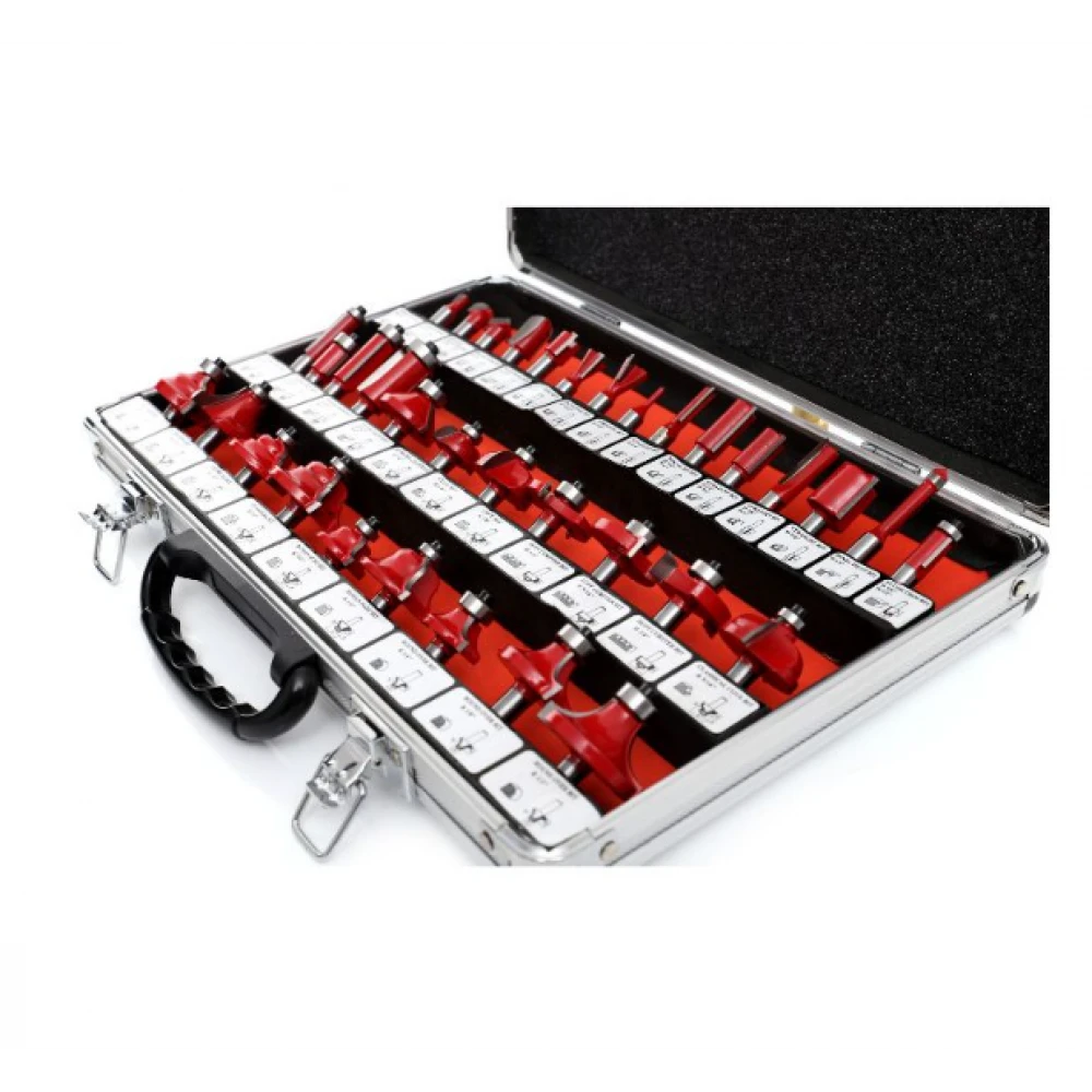 Прецизни фрези за дърво със сачмени лагери, 35 бр. - KD10280