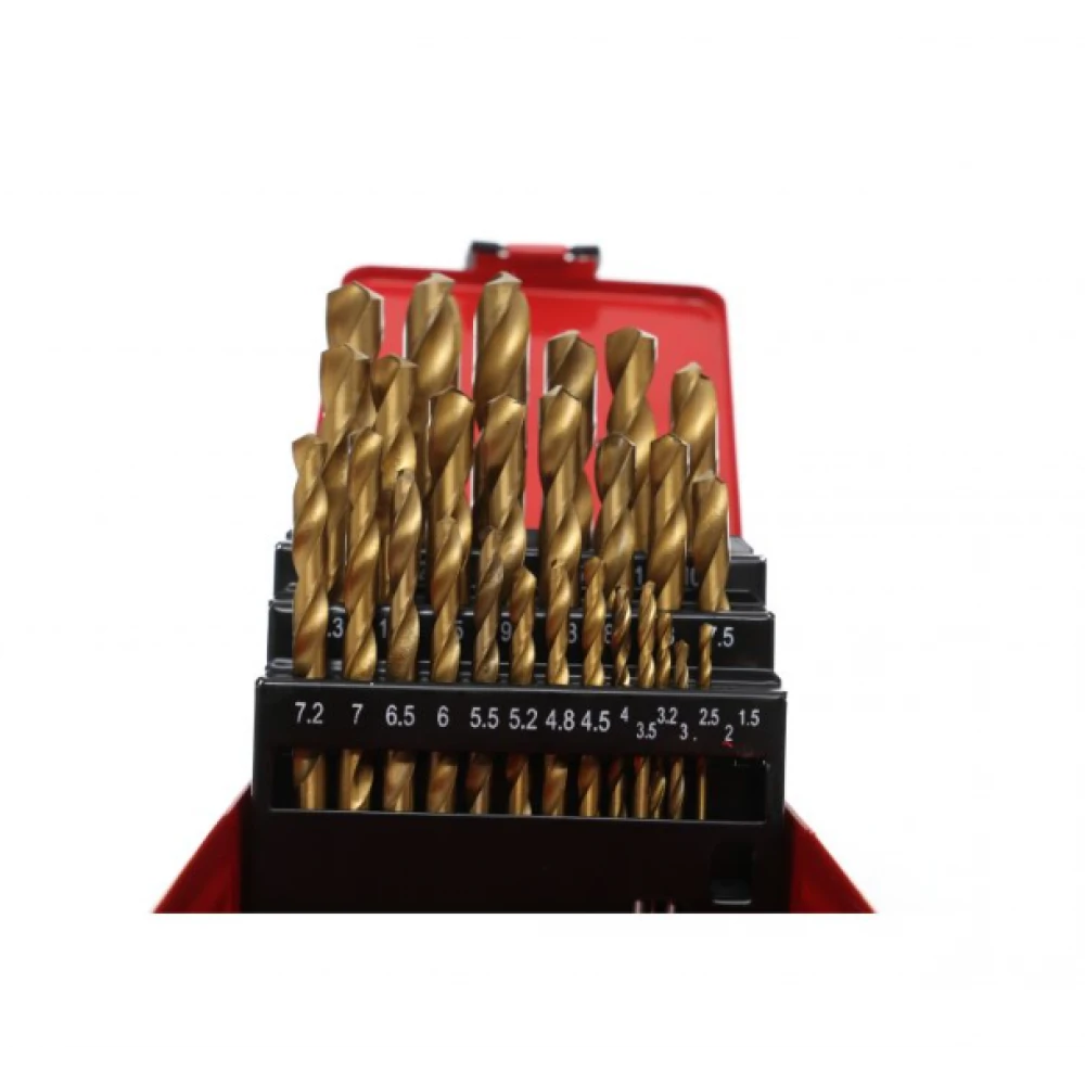 Титанови свредла за метал, 29 бр. - KD10344