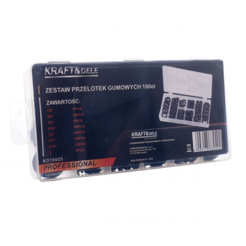 Гумени уплътнители за окабеляване, 180 бр. - KD10485