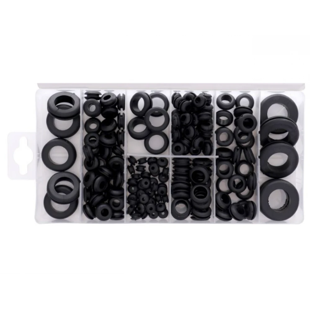 Гумени уплътнители за окабеляване, 180 бр. - KD10485