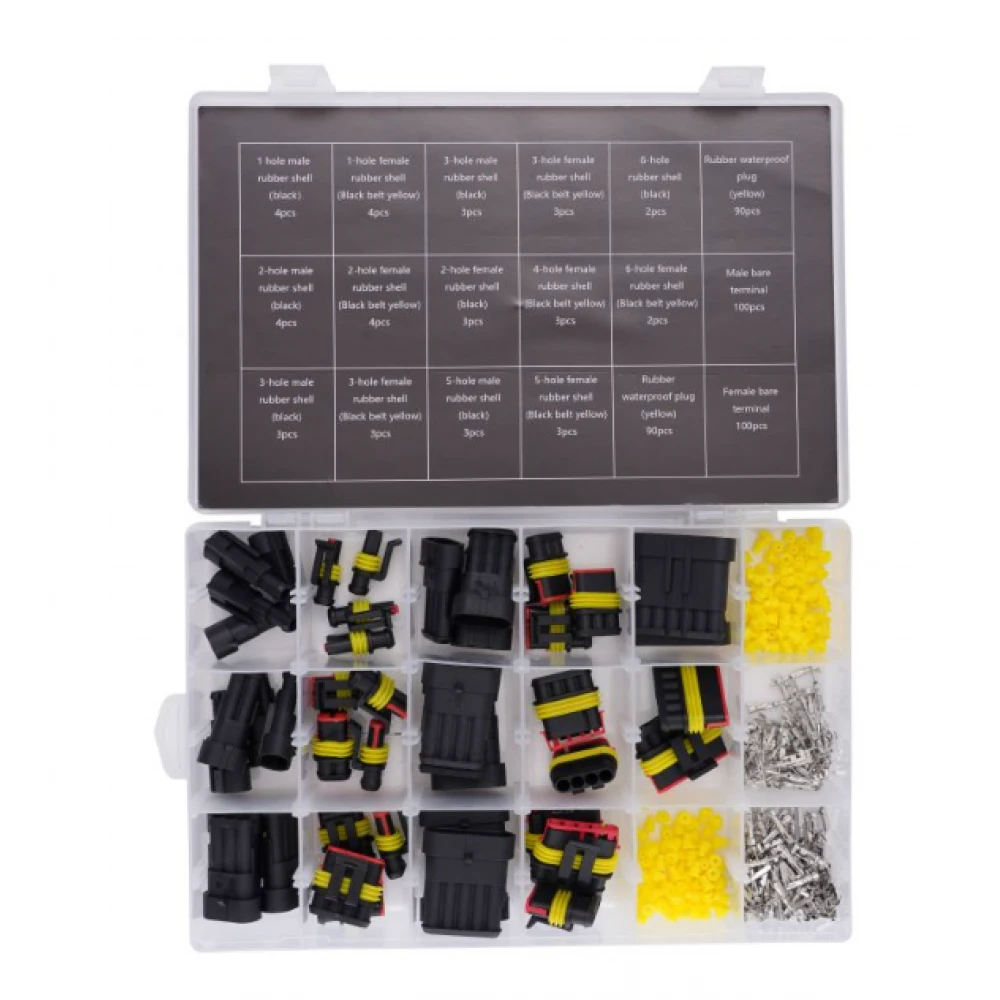 Комплект херметични конектори за автомобили, 424 бр. - KD10494