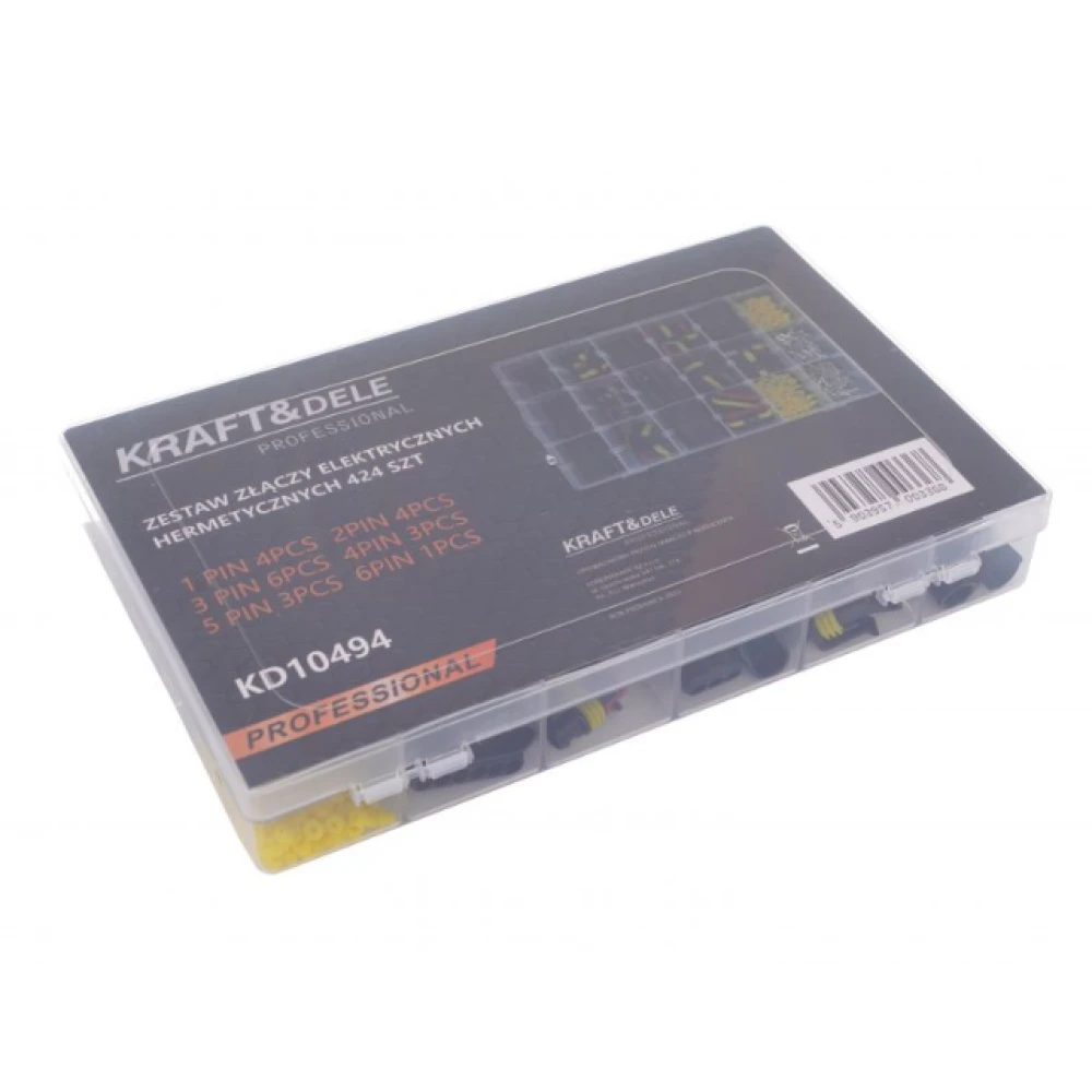 Комплект херметични конектори за автомобили, 424 бр. - KD10494