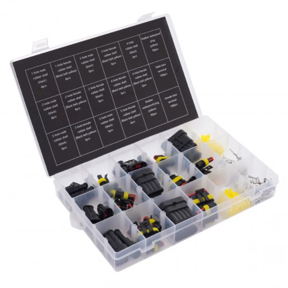 Комплект херметични конектори за автомобили, 424 бр. - KD10494