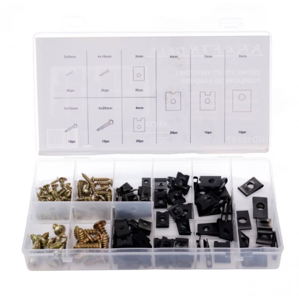Комплект винтове и шайби за каросерия, 170 бр. - KD10497