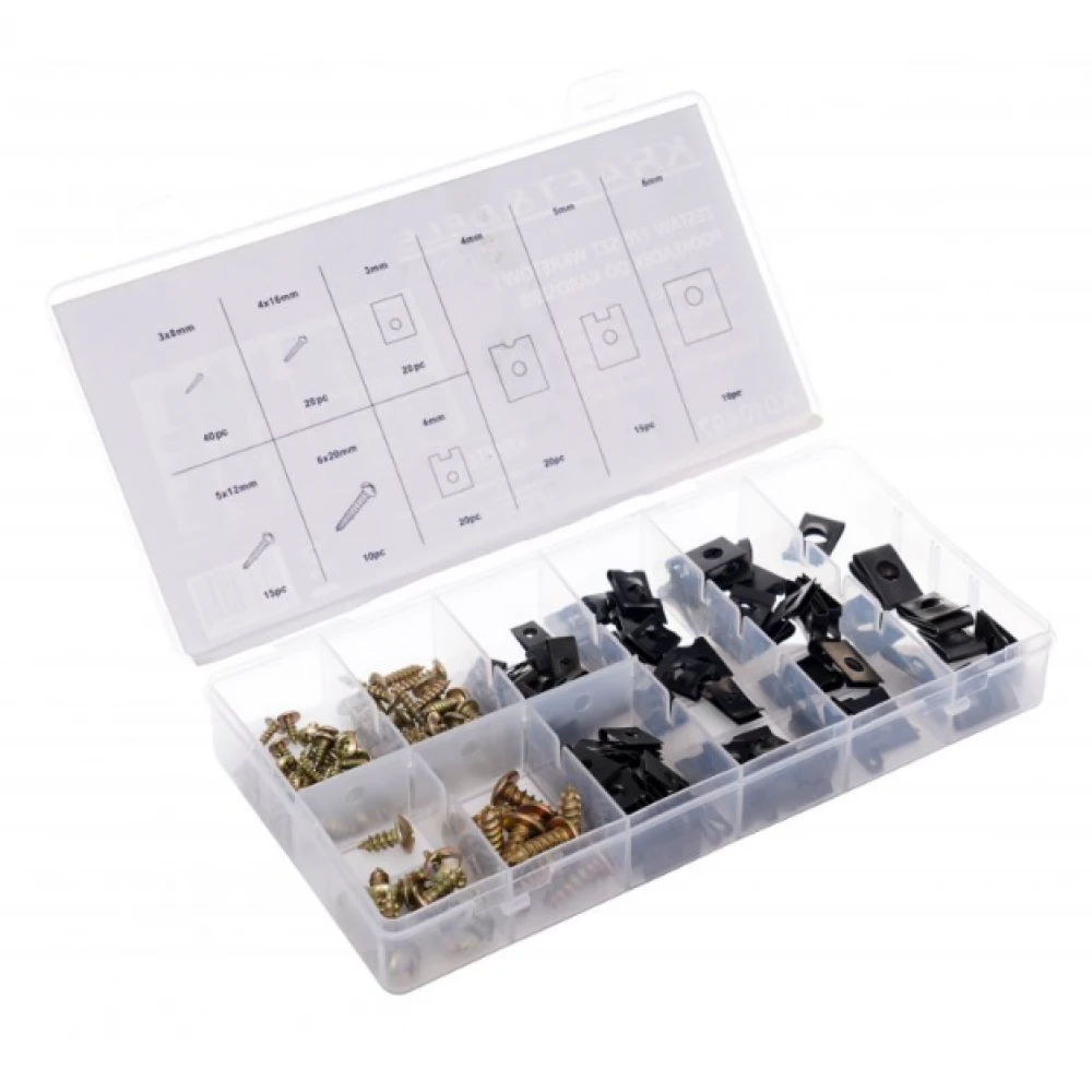 Комплект винтове и шайби за каросерия, 170 бр. - KD10497