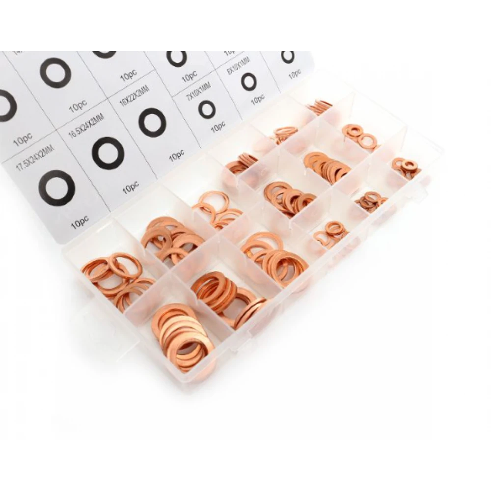 Комплект медни шайби, 150 бр. - KD10503