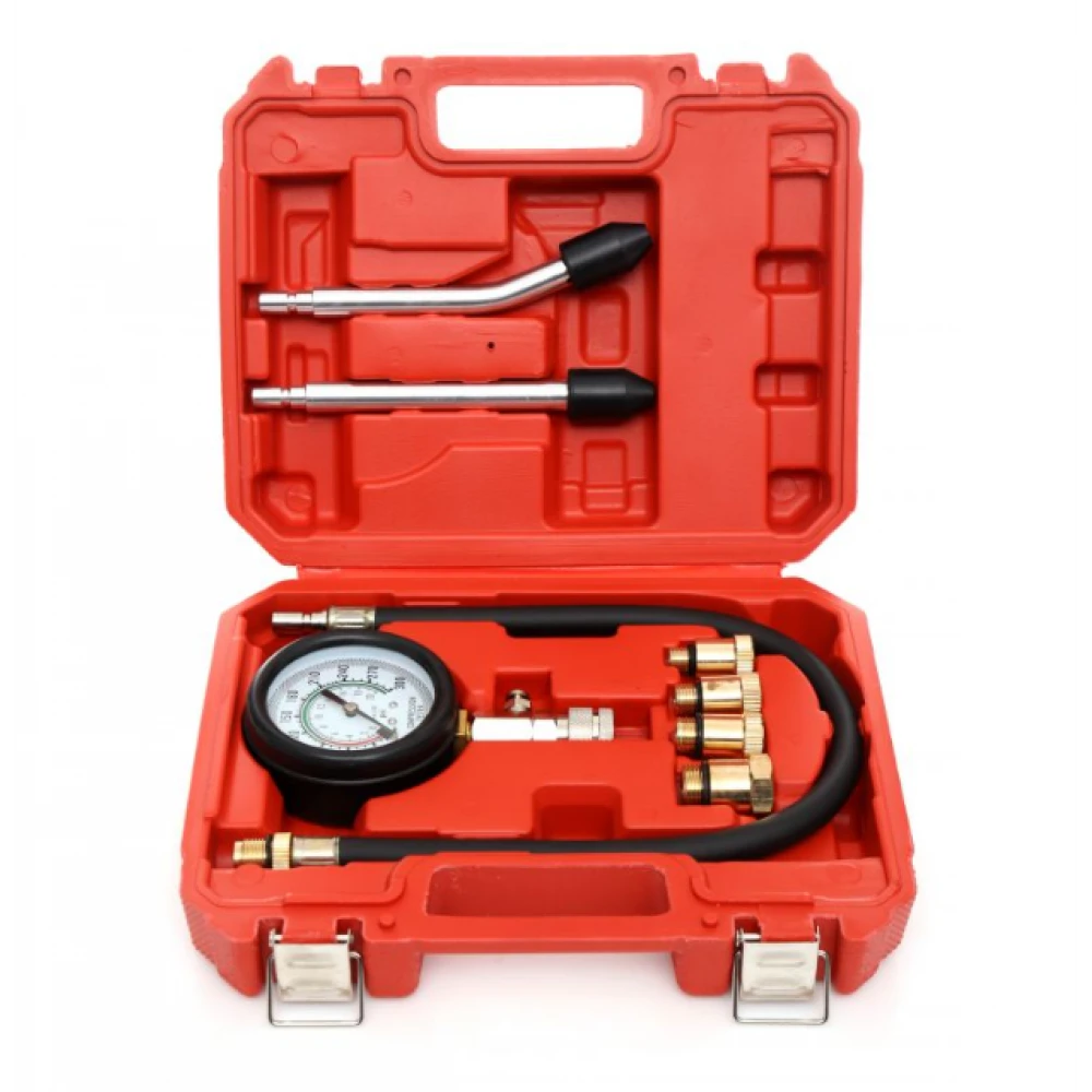 Тестер за компресията на бензинови двигатели, 8 елемента - KD10522