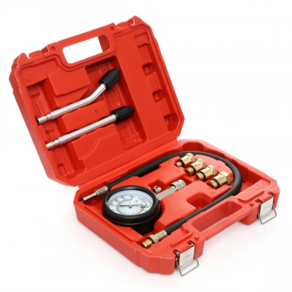 Тестер за компресията на бензинови двигатели, 8 елемента - KD10522