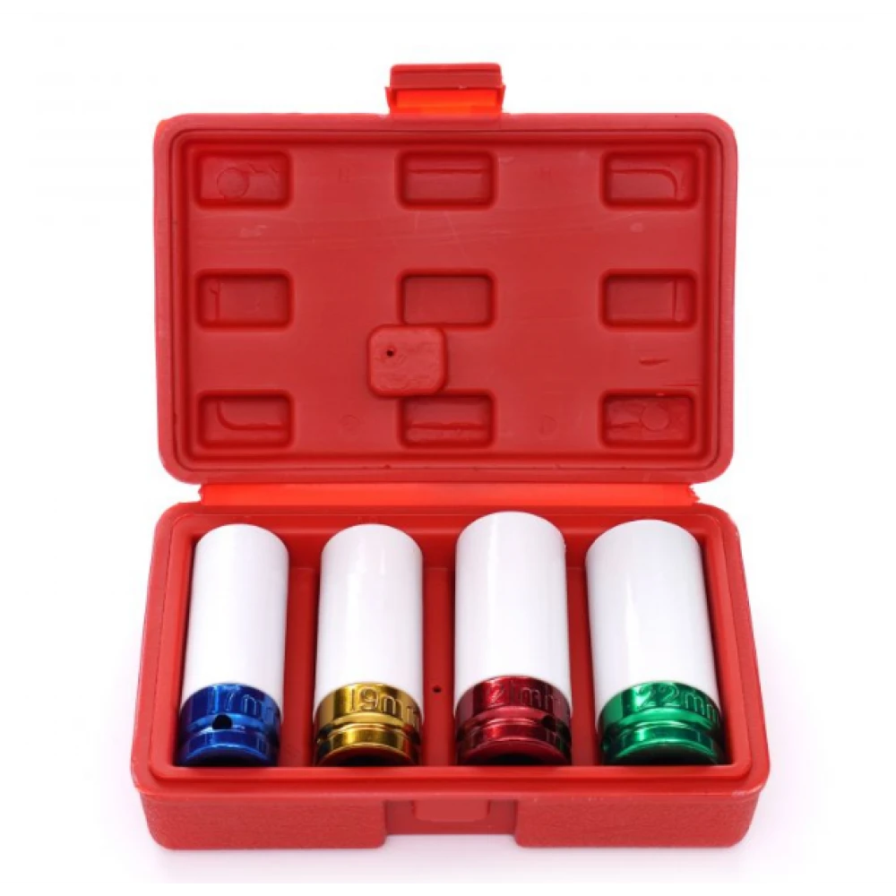 Гнезда за джанти 17/19/21/22 мм комплект 1/2" - KRAFT & DELE KD10523