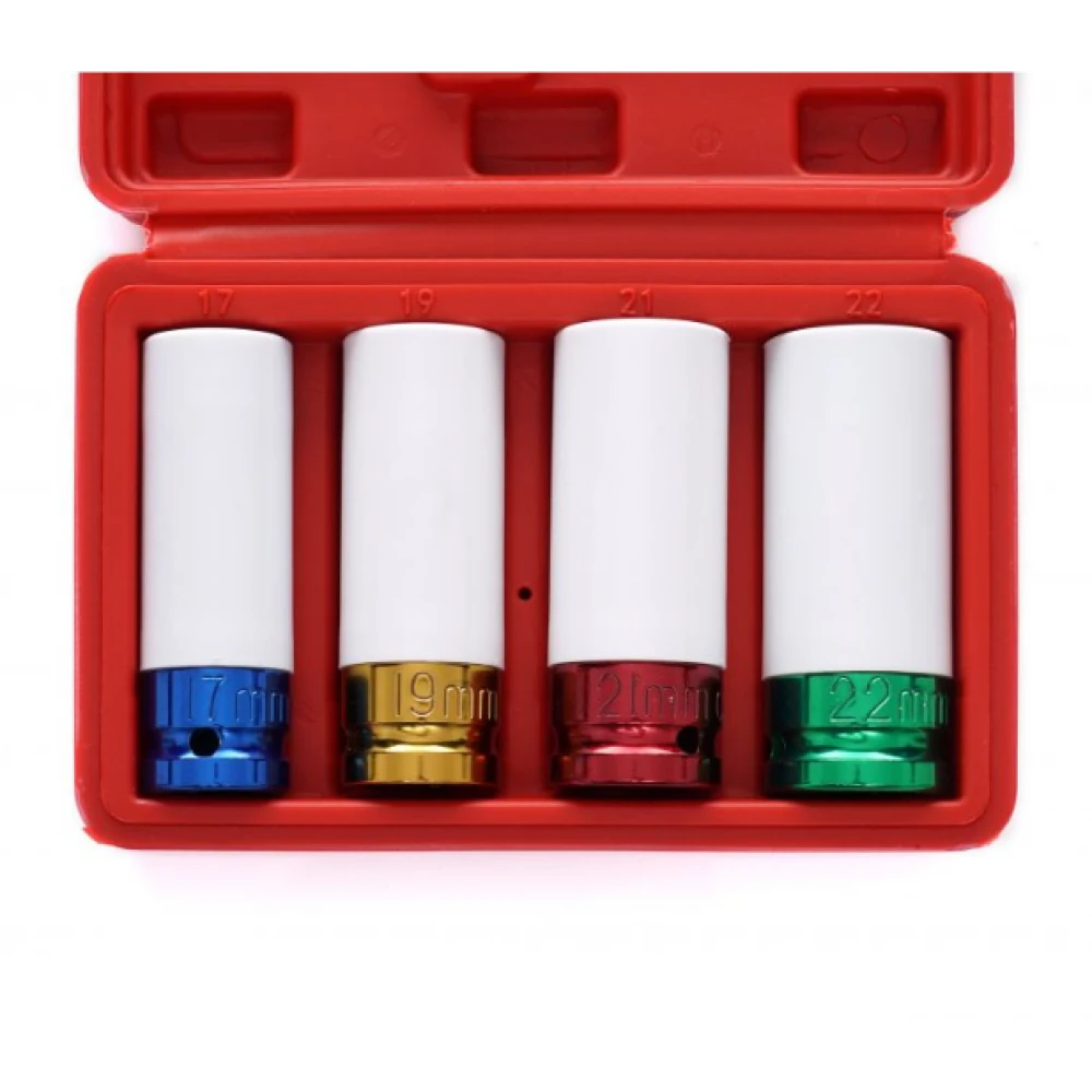 Гнезда за джанти 17/19/21/22 мм комплект 1/2" - KRAFT & DELE KD10523