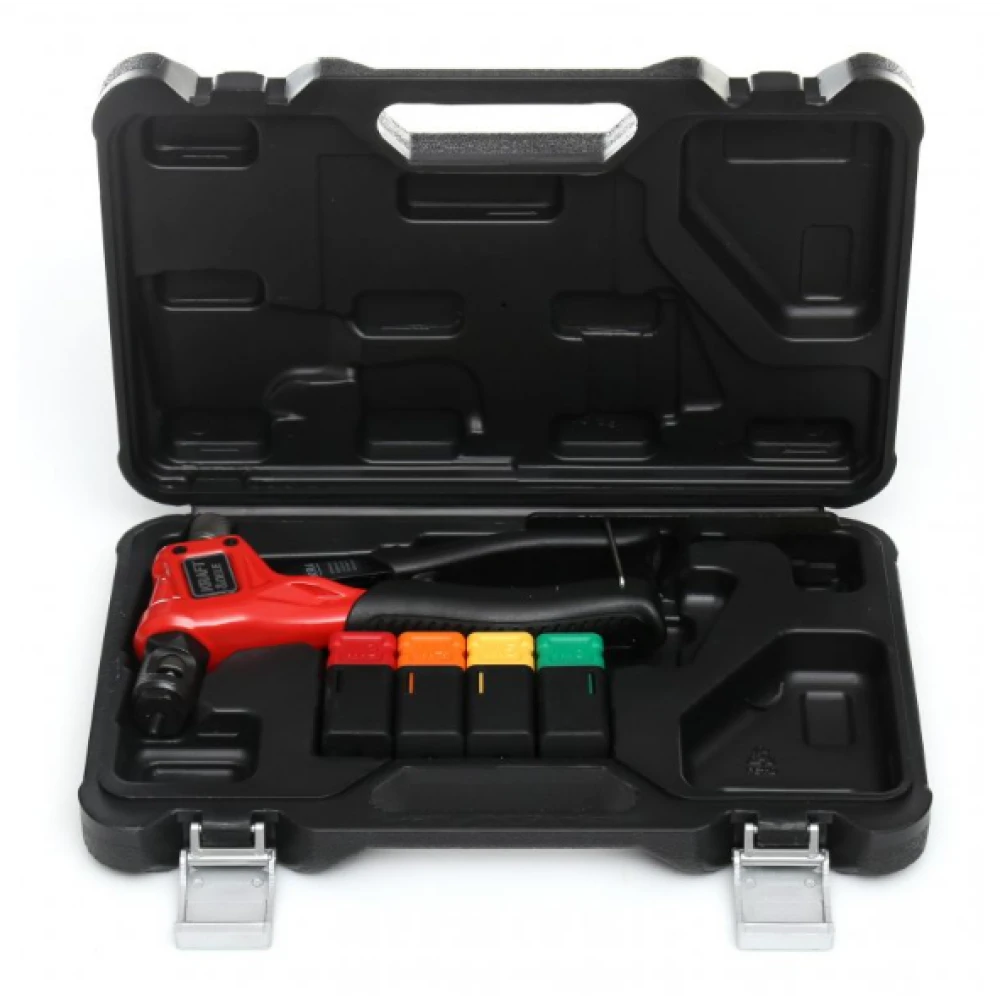 Ръчна нитачка за нит гайки с 4 накрайника, М3 - М6, 200 мм - KD10551