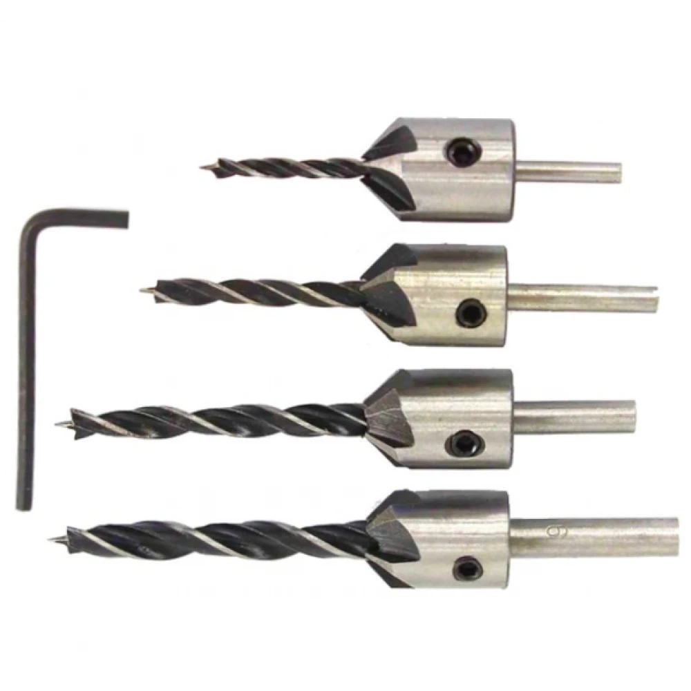 Комплект свредла от бързорежеща стомана, за дърво, 4 бр. - KD10559