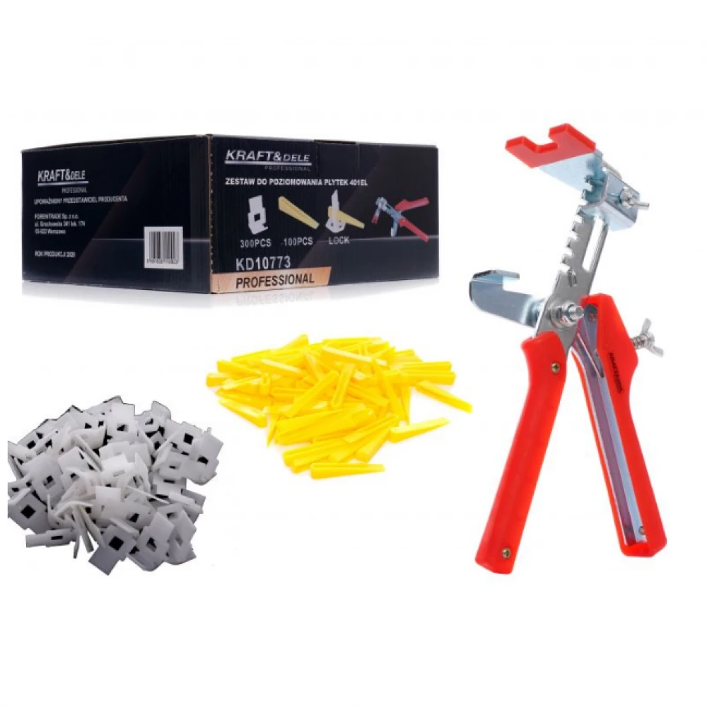 Комплект за нивелиране на плочки 401 бр. - KRAFT & DELE KD10773