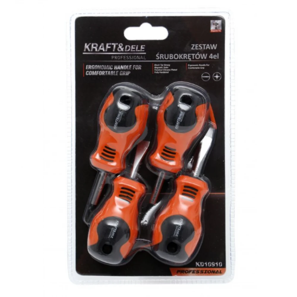Комплект отвертки, 4 броя - KD10910