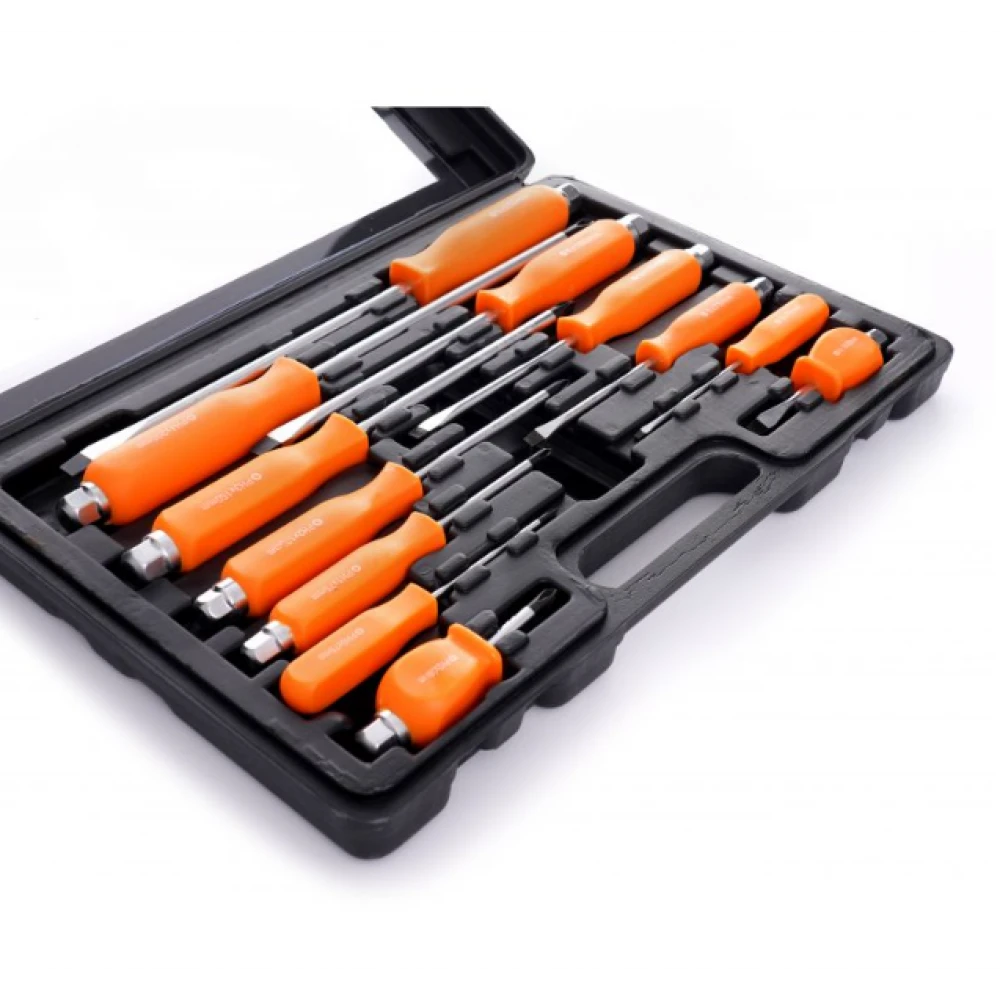 Ударни отвертки от хром-ванадиева стомана, 12 бр. - KD10946