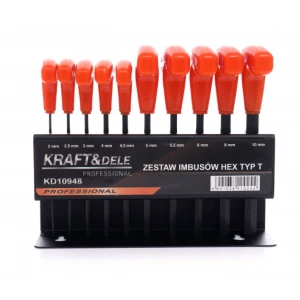 Шестостенни отвертки, 10 бр. - KD10948
