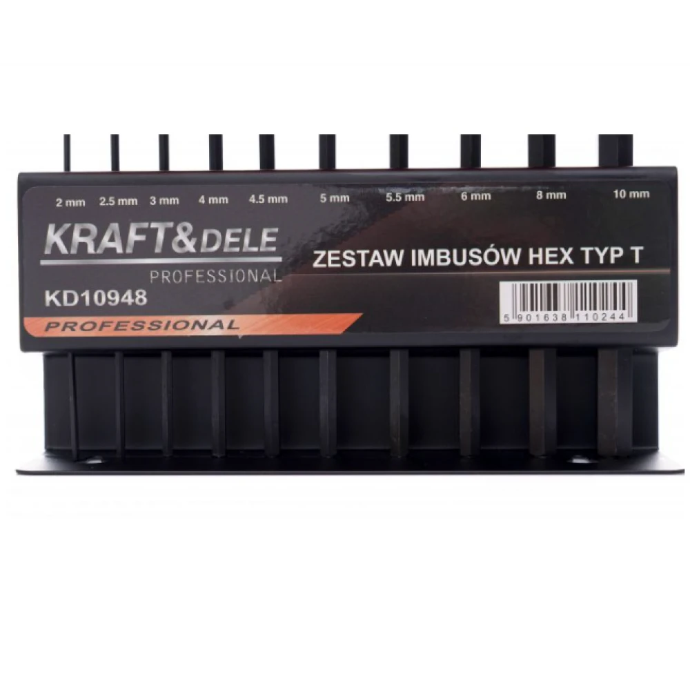 Шестостенни отвертки, 10 бр. - KD10948