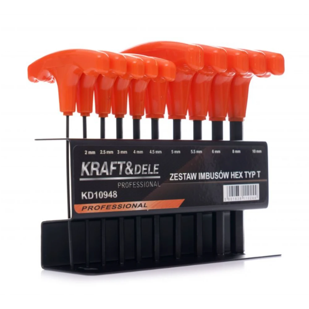 Шестостенни отвертки, 10 бр. - KD10948