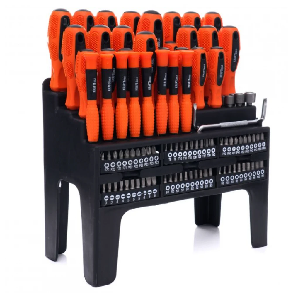 Комплект отвертки и битове 100 бр. - KRAFT & DELE KD10957