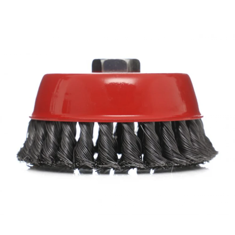 Телена четка за почистване на заварки, M14, 125 мм - KD10973