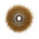 Месингова предна четка за почистване на заварки и др., M14, 125 мм - KD10975