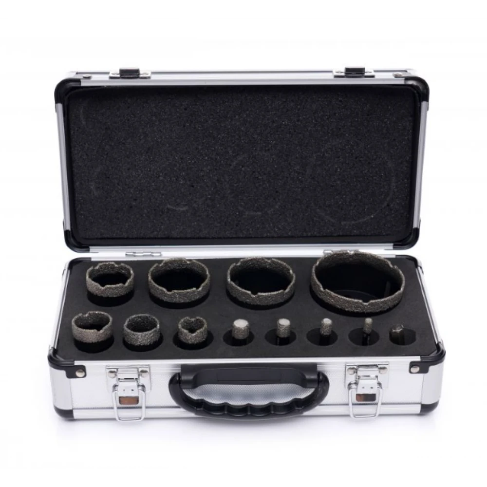 Диамантени прободни триони, в куфар, 12 бр. - KD11227