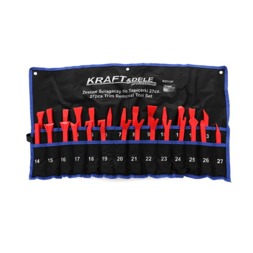 Комплект за демонтаж на тапицерията на автомобили, 27 бр. - KD1130