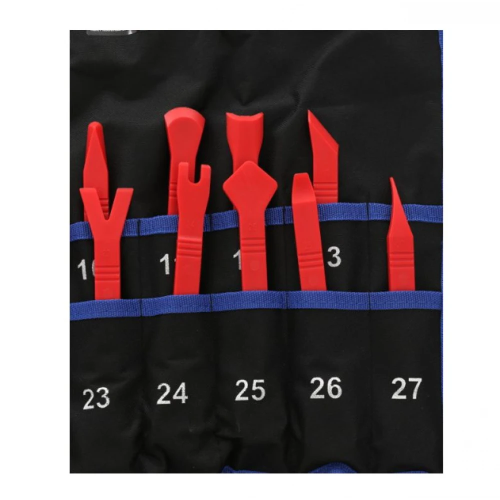 Комплект за демонтаж на тапицерията на автомобили, 27 бр. - KD1130