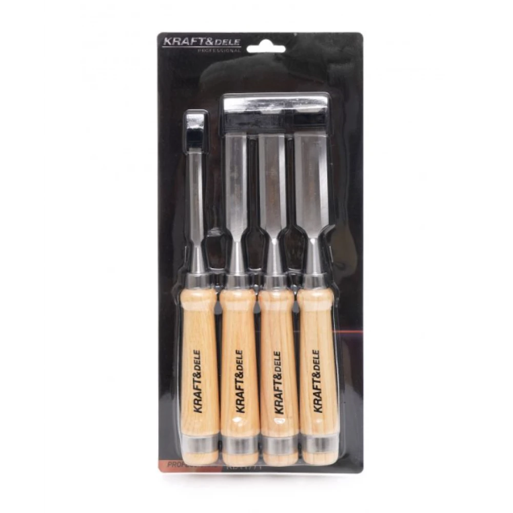 Комплект дърводелски длета, 4 бр., 10, 16, 20, 25 мм - KD11771