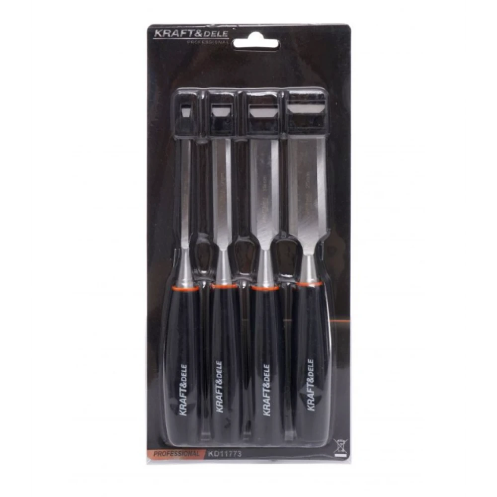 Комплект дърводелски длета, 4 бр. - KD11773