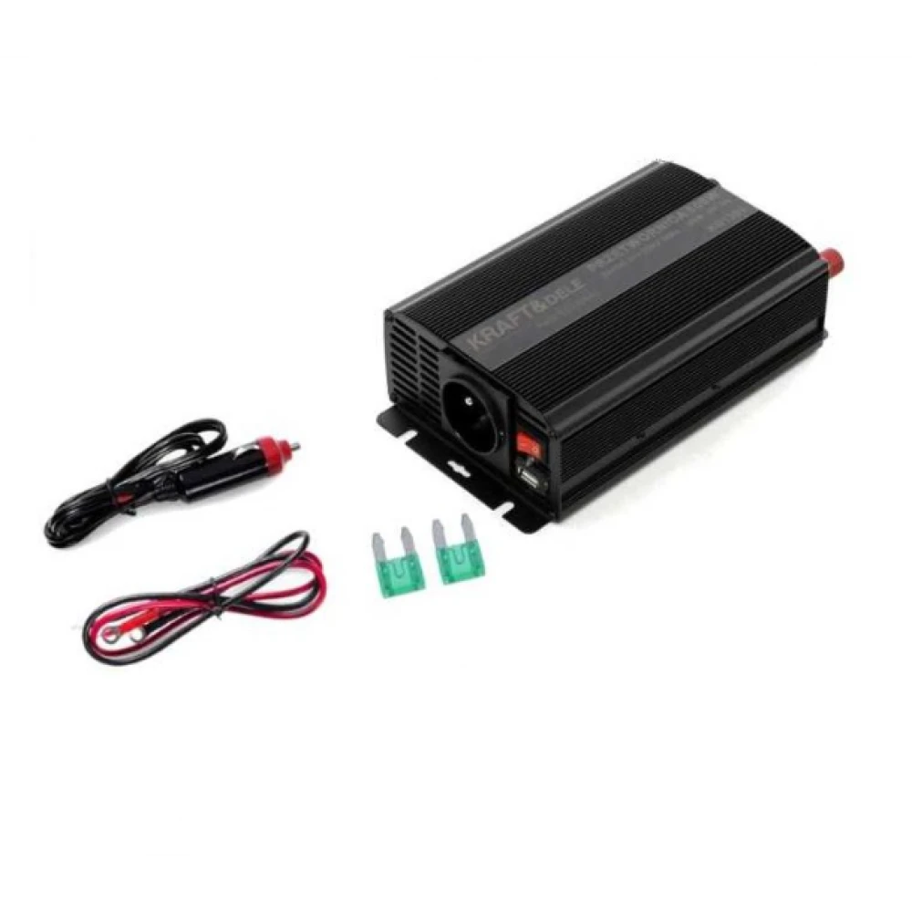 Преобразувател на напрежение, 12 V към 230 V, 500/1000 W - KD1256