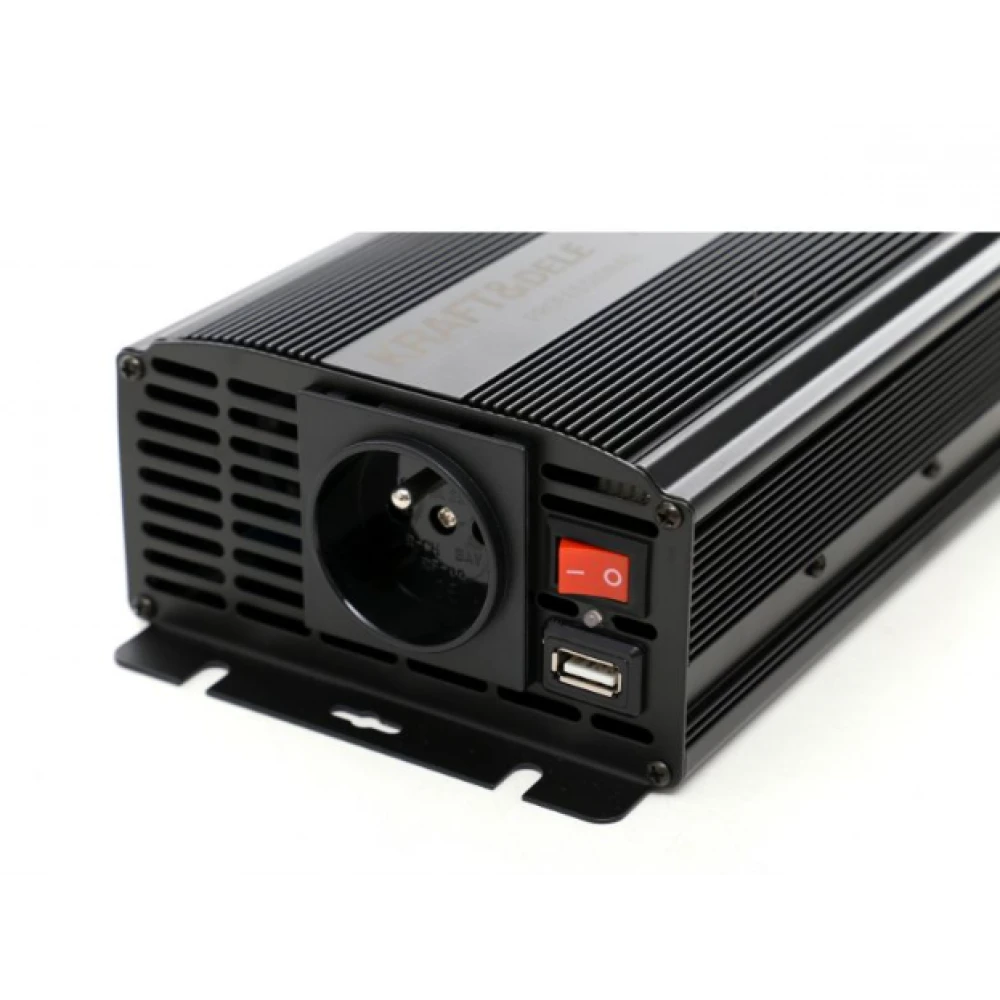 Преобразувател на напрежение, 12 V към 230 V, 500/1000 W - KD1256