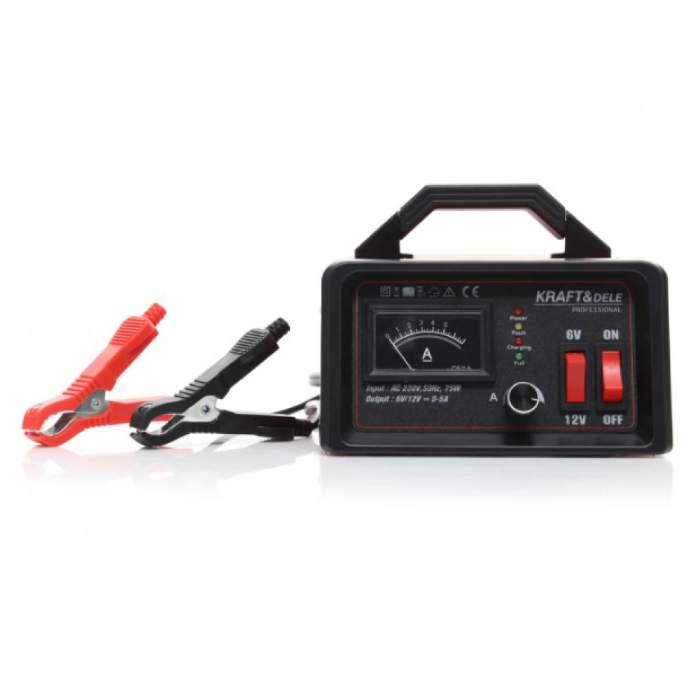 Зарядно за автомобилен акумулатор, 6V / 12V, 75 W - KD1288