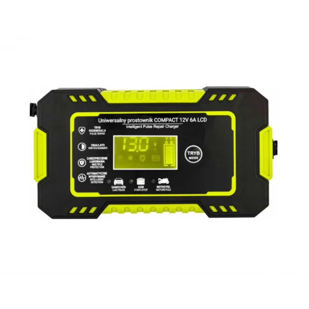 Автоматичен LCD токоизправител на батерия, 12V / 6A - KD1290