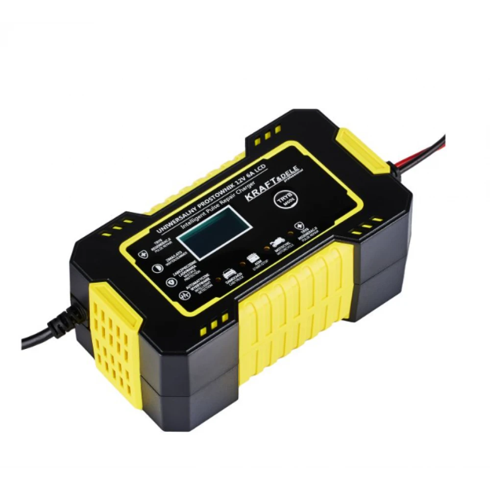 Автоматичен LCD токоизправител на батерия, 12V / 6A - KD1290