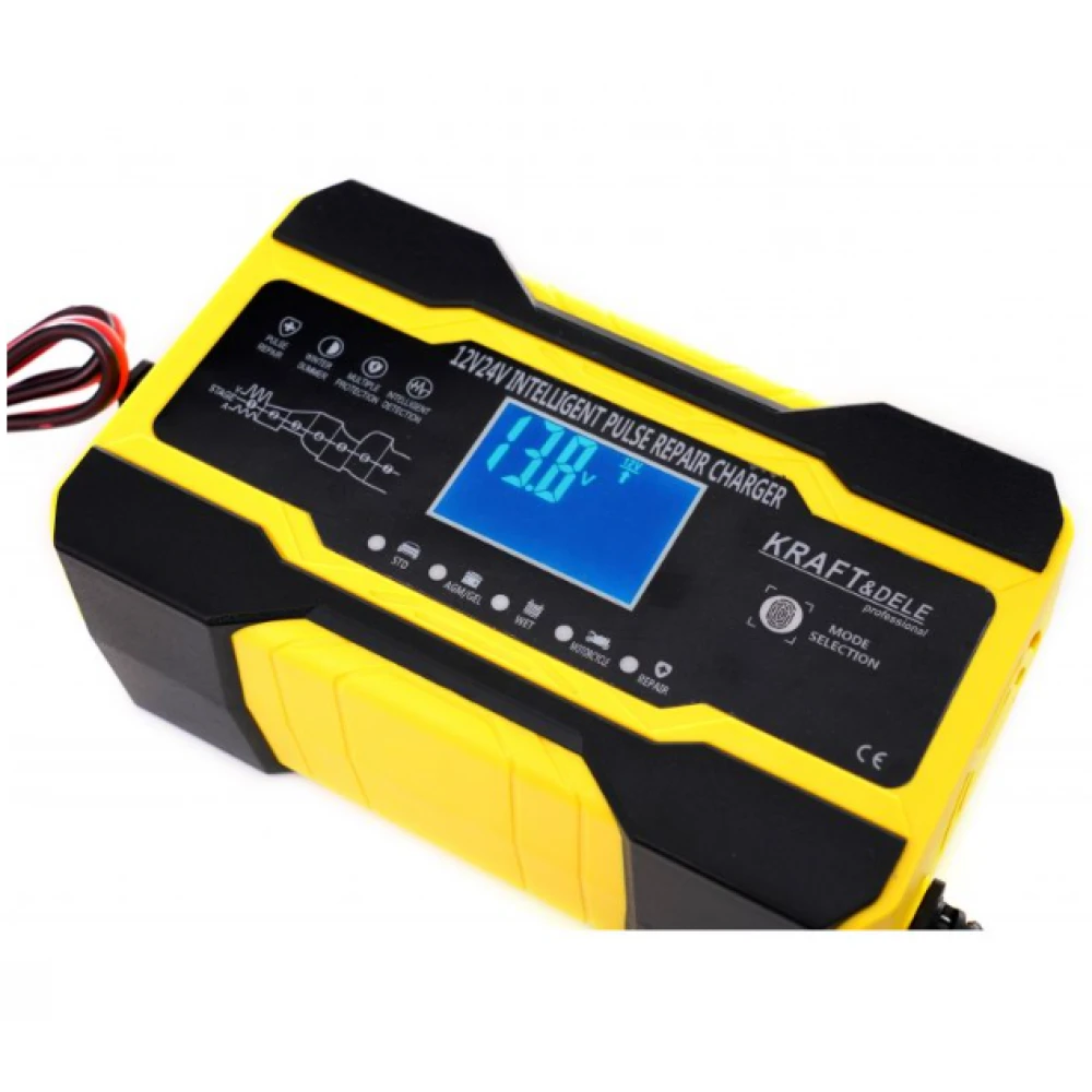 Автоматичен универсален токоизправител, 12/24V, 5A/10A - KD1291