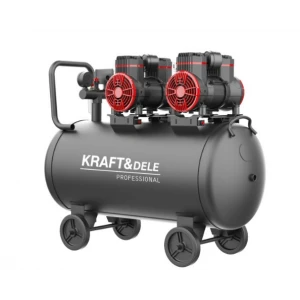 Безмаслен компресор за въздух 100 литра / 1500W x 2 - KD1392