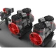 Безмаслен компресор за въздух 100 литра / 1500W x 2 - KD1392